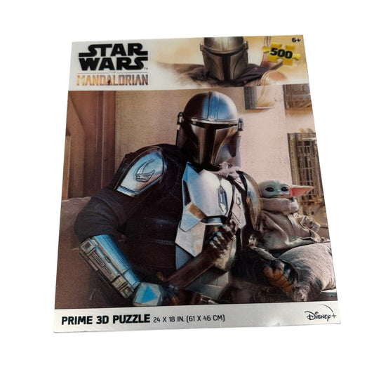 Disney Star Wars Prime 3D Puzzle The Mandalorian 500 PC 24 x 18 in Baby Yoda