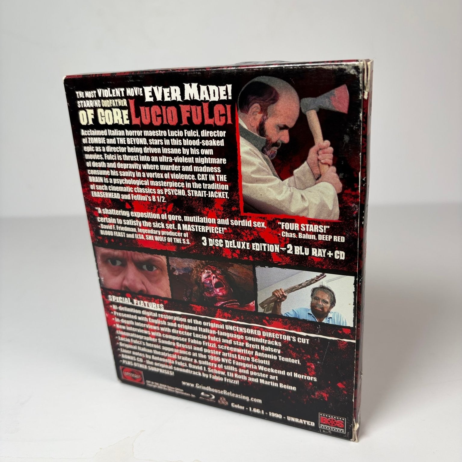 Cat in the Brain Blu-ray 1990 Lucio Fulci Deluxe Edition w/ Soundtrack Complete