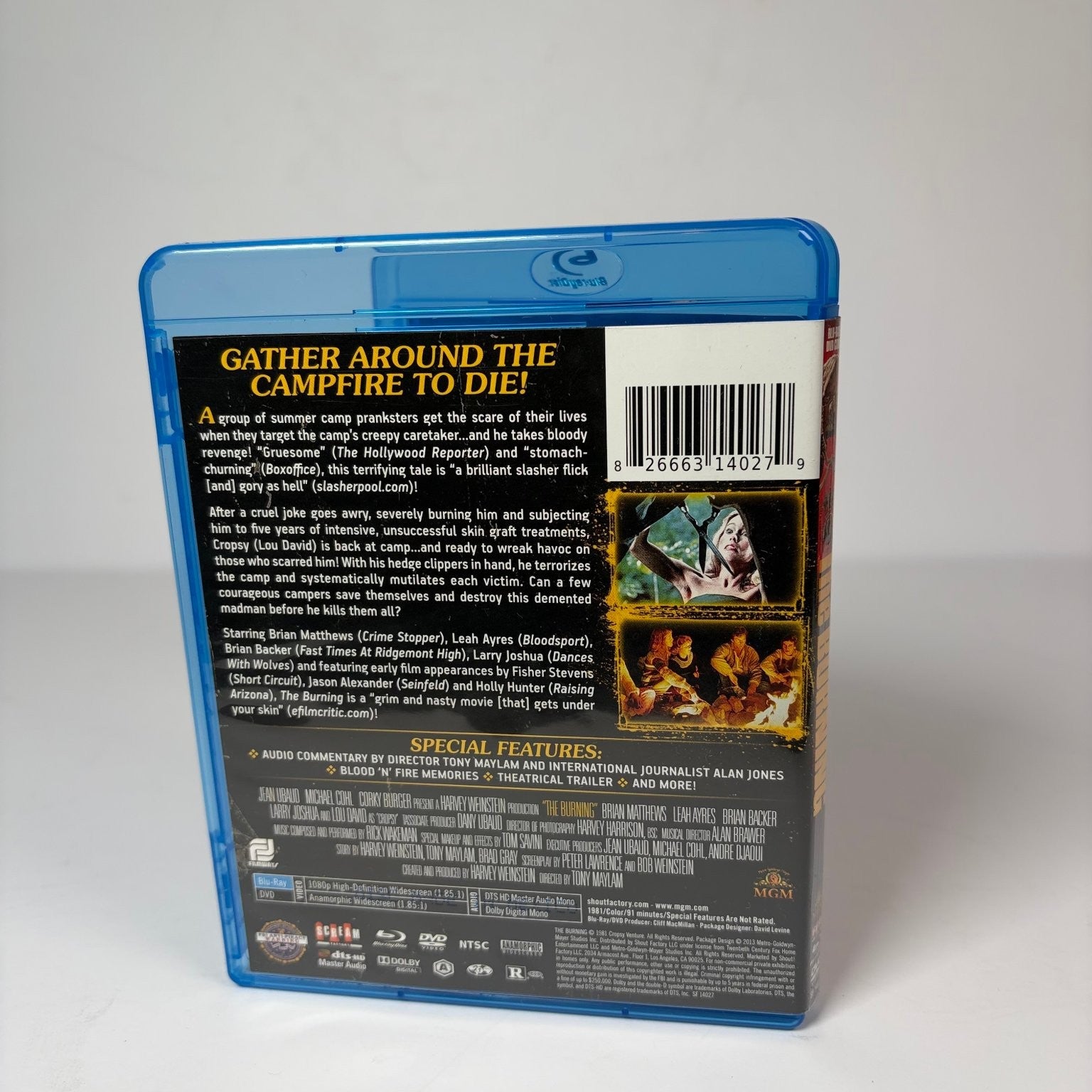 The Burning Blu-ray DVD Combo 2013 Collector's Edition Slasher Horror Shout
