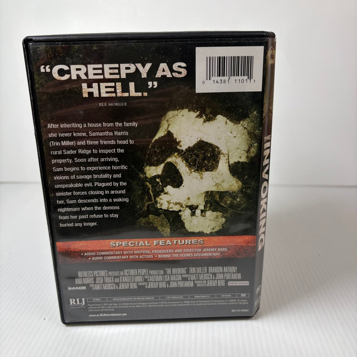 The Invoking DVD 2013 Horror Trin Miller, Brandon Anthony, Jeremy Berg