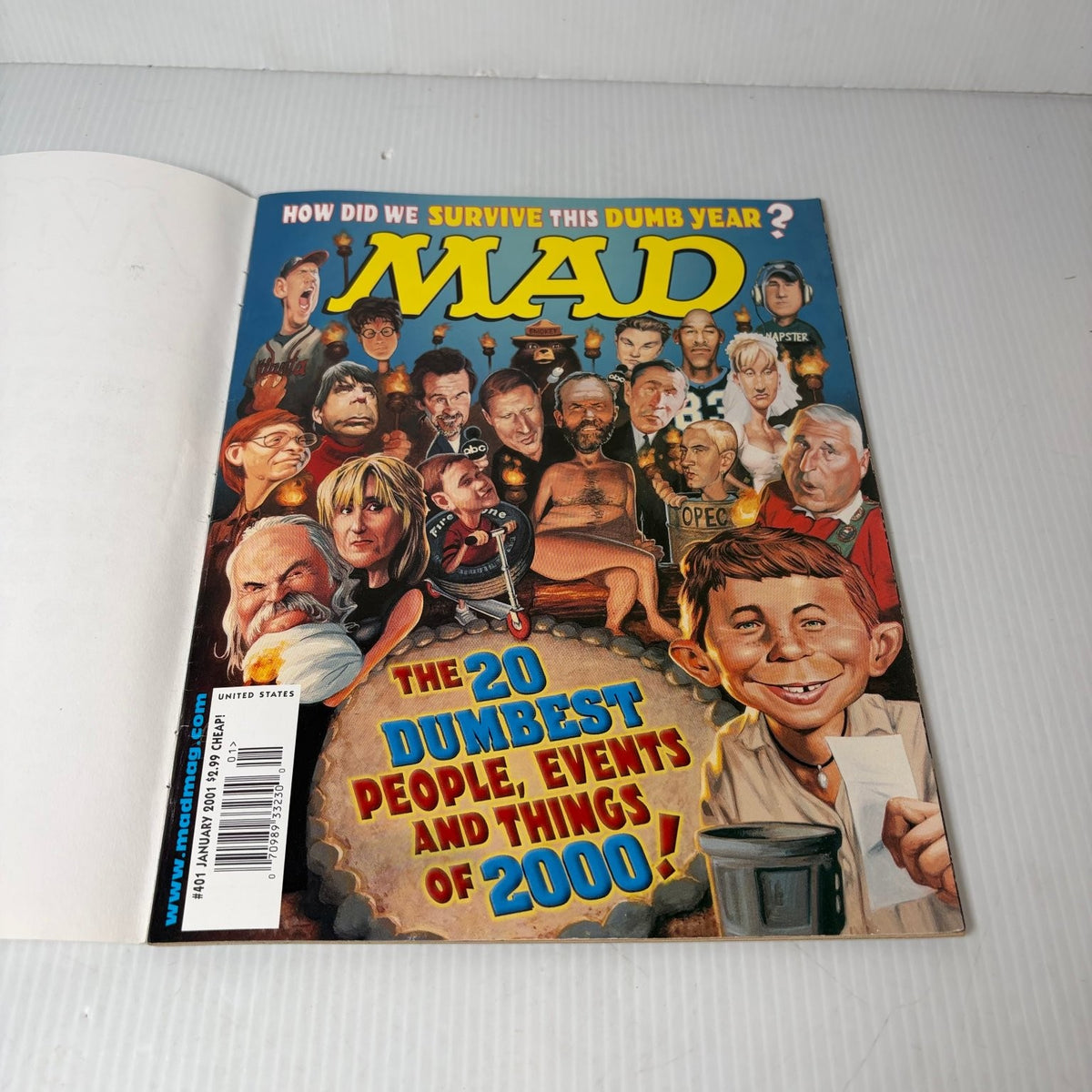 MAD Magazine January 2001 The 20 Dumbest People Events Things of 2000 Humor
