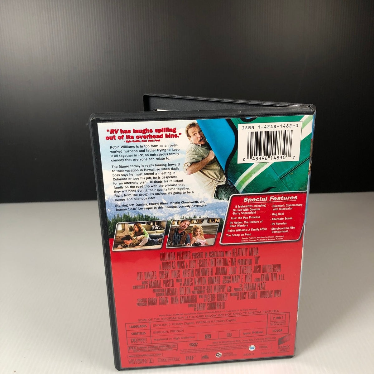 RV DVD 2006 Widescreen Robin Williams Family Comedy Special Features