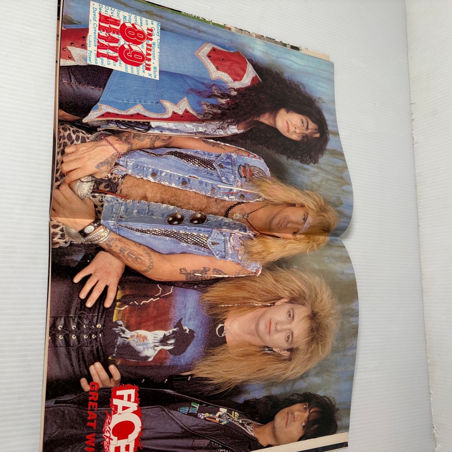 Faces Rocks Magazine The Year In 89 Heavy Metal Special Edition w/ All Posters