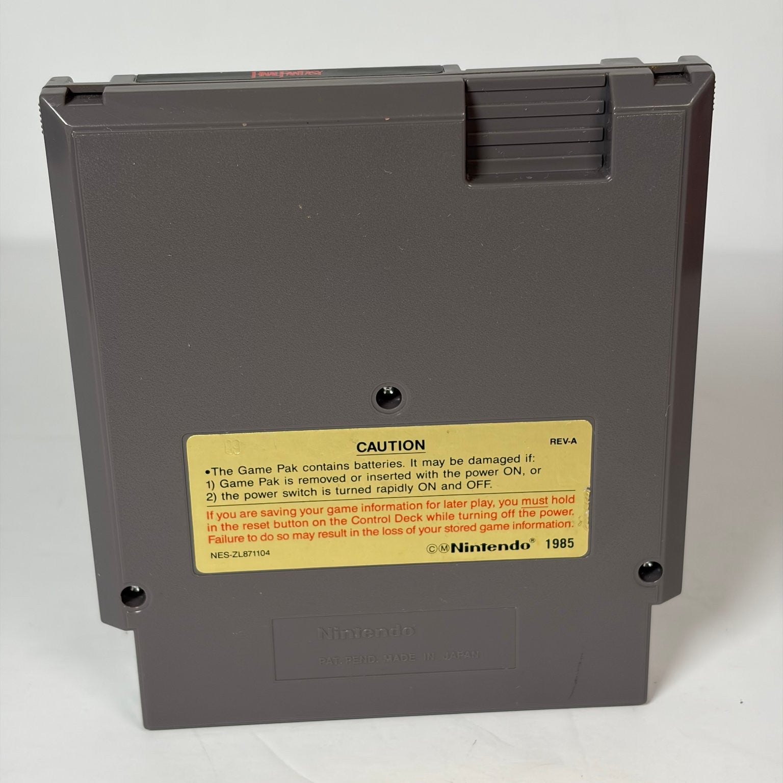 Final Fantasy NES Nintendo Entertainment System (NES-FF-USA) Cartridge Only