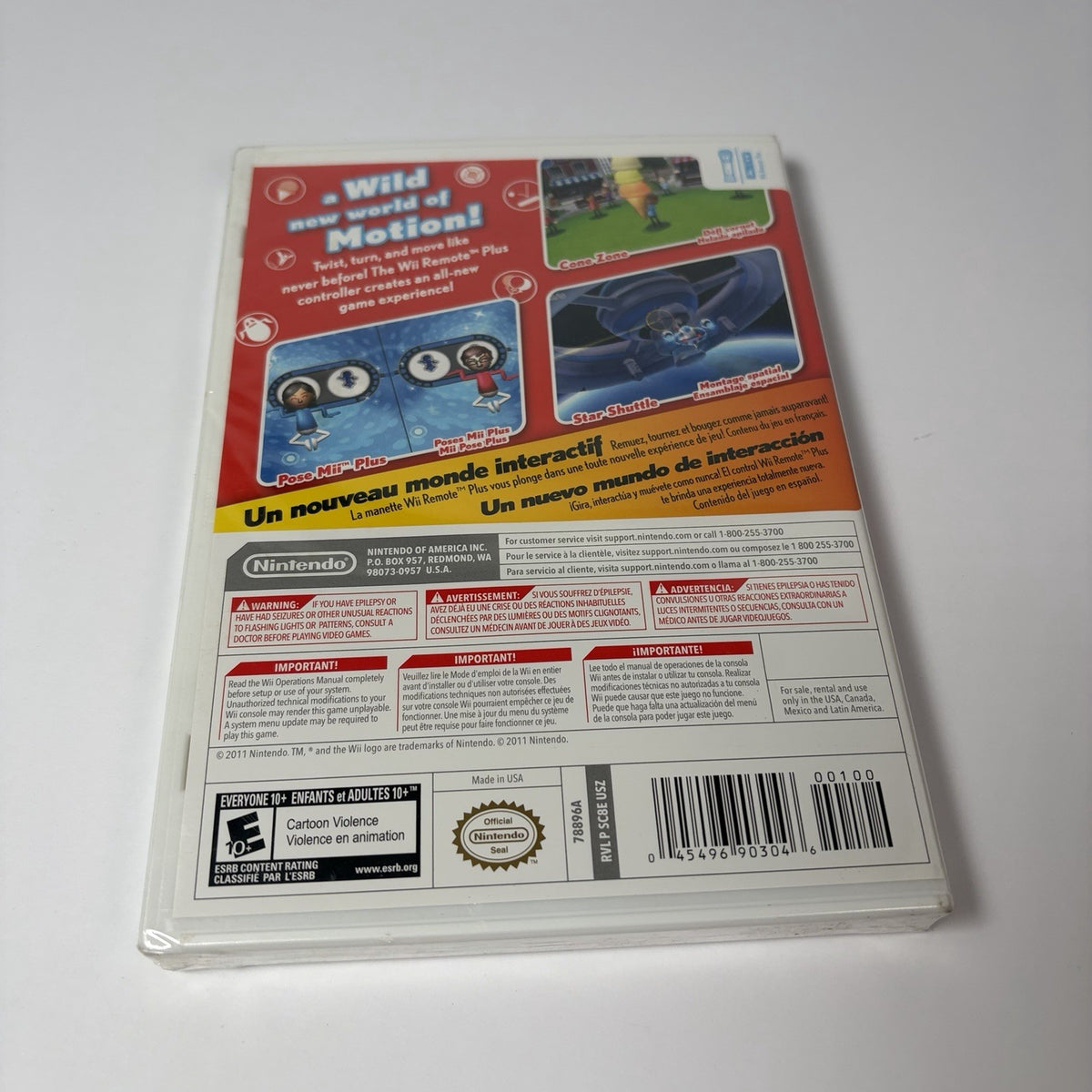Wii Play Motion Video Game Nintendo Wii White Factory Sealed New
