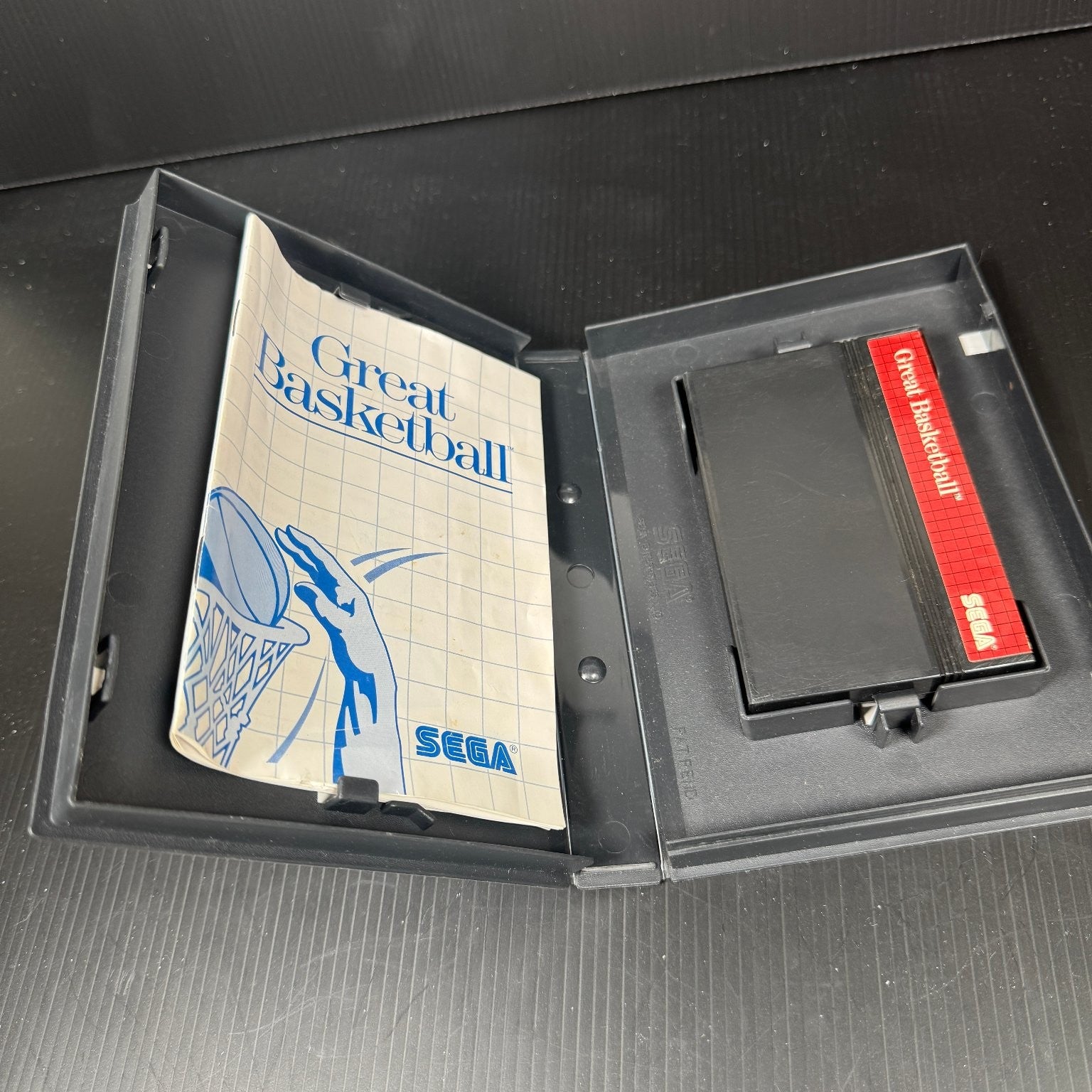 Great Basketball Sega Master System Complete CIB Video Game Multiplayer