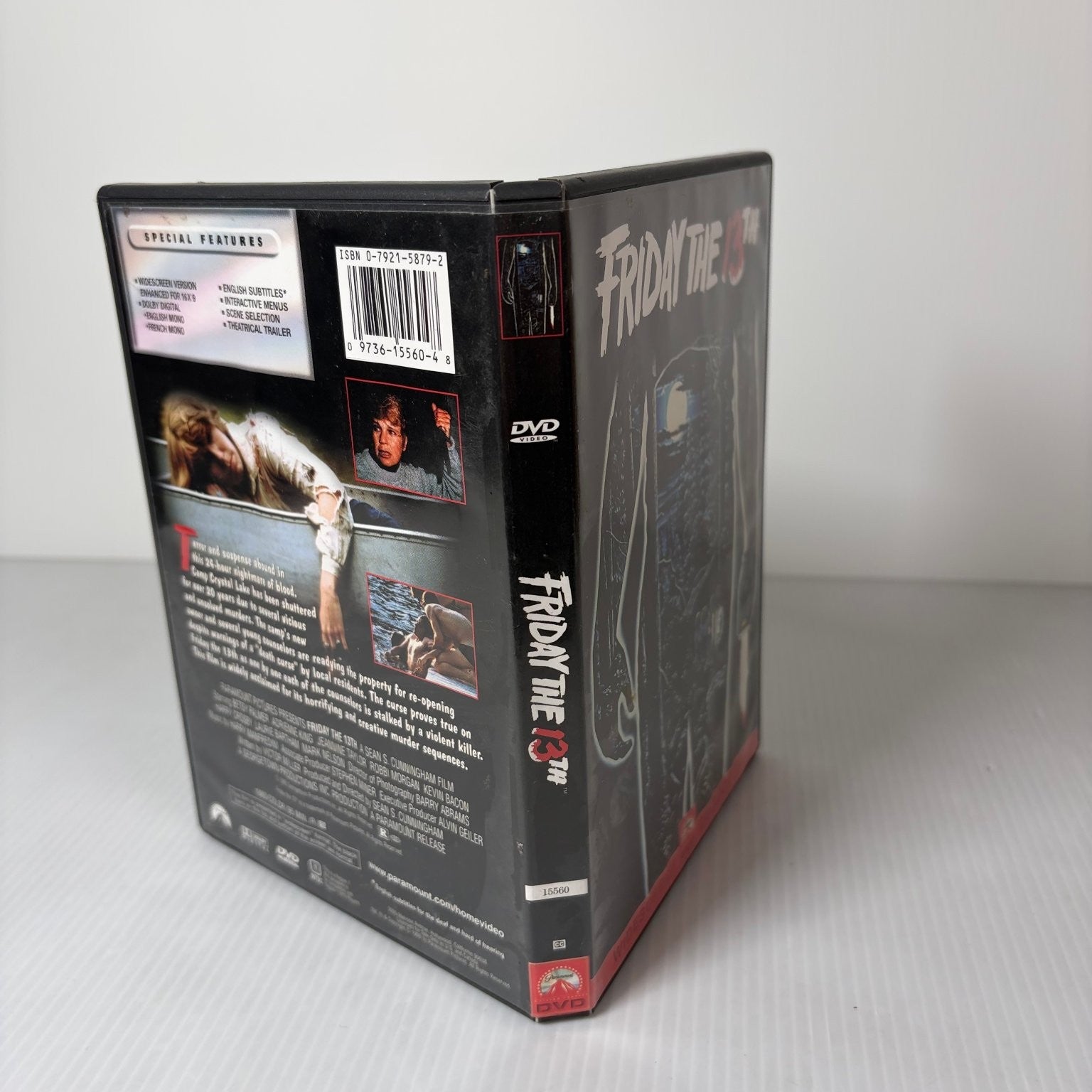 Friday The 13th DVD 1980 Widescreen Betsy Palmer Kevin Bacon Slasher Horror