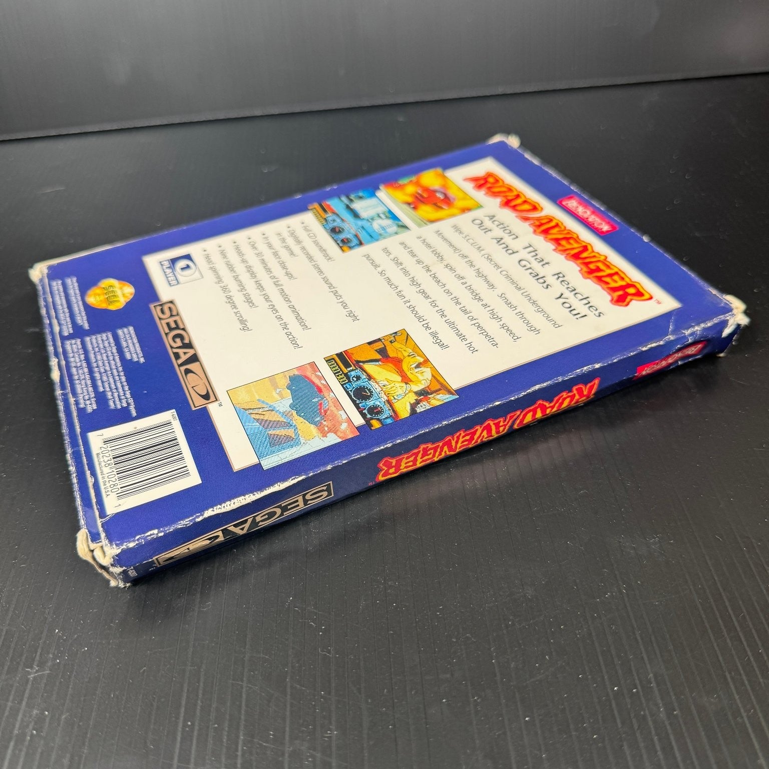 Road Avenger Sega CD Video Game Complete CIB Action Full Motion Animation