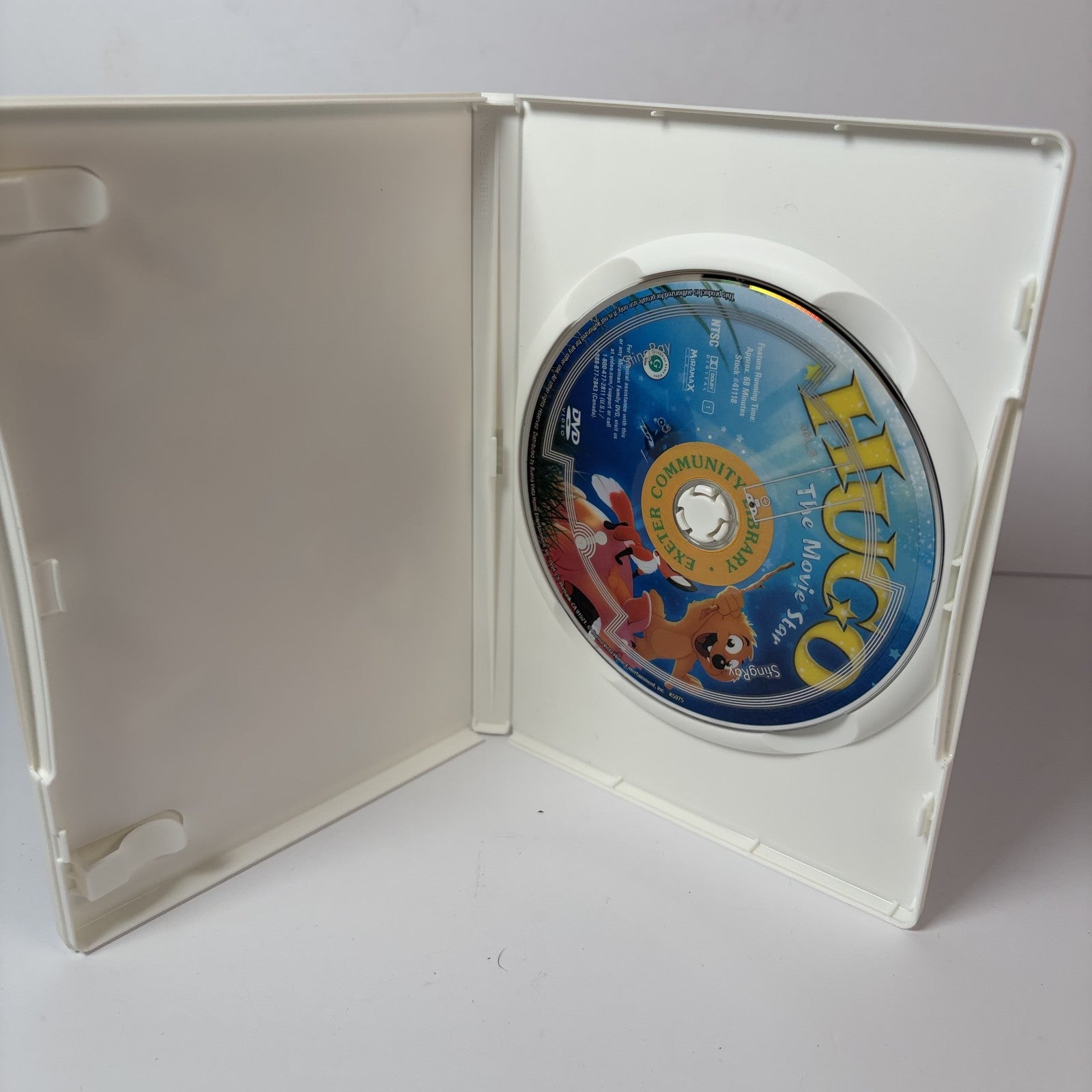 Hugo The Movie Star (DVD, 2000) Animated Family Film Full Screen
