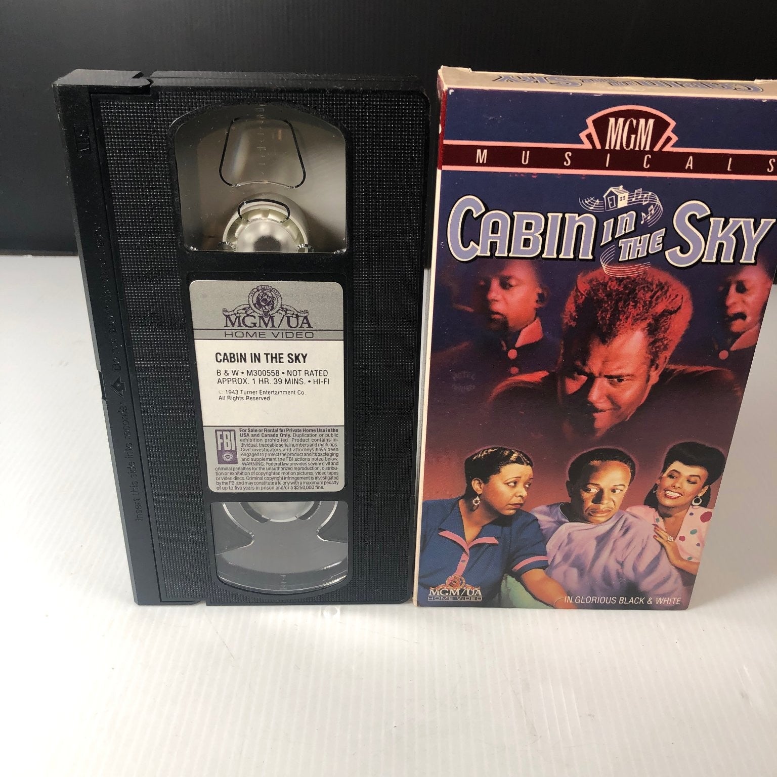 Cabin in the Sky VHS 1943 Musical Original Release MGM/UA Home Video