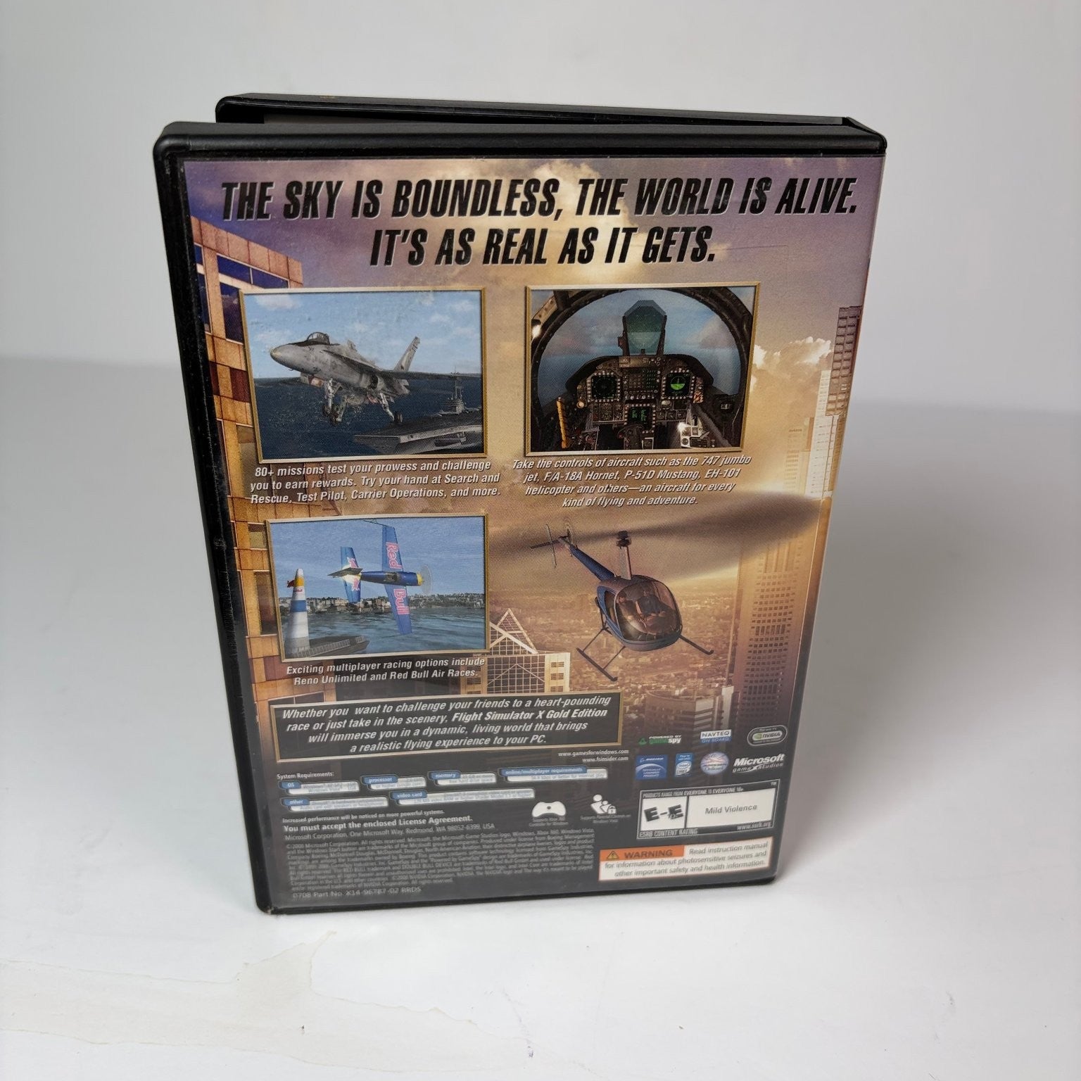 Microsoft Flight Simulator X Gold Edition PC DVD-ROM Windows Game