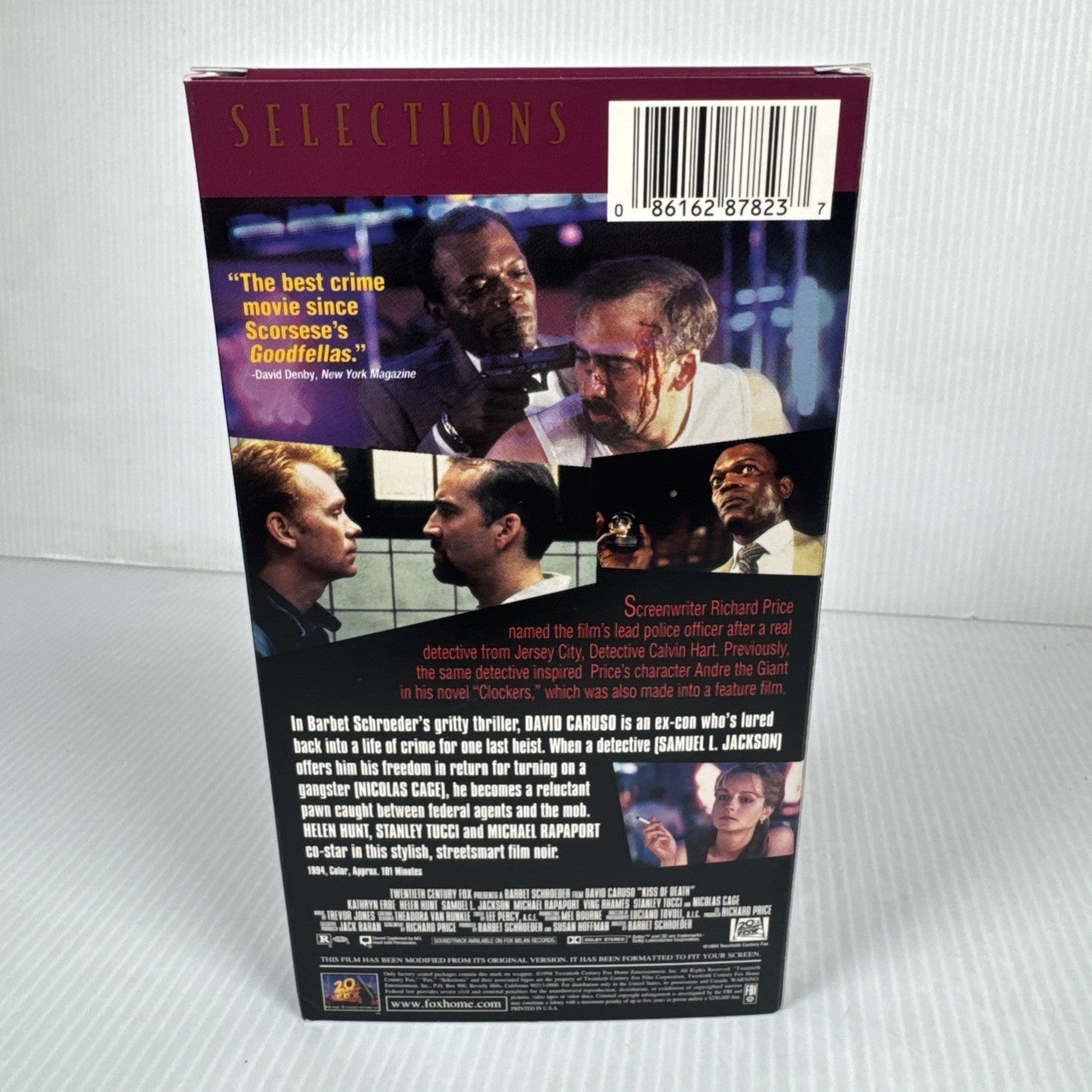 Kiss of Death (VHS, 1998) David Caruso, Nicolas Cage, Samuel Jackson
