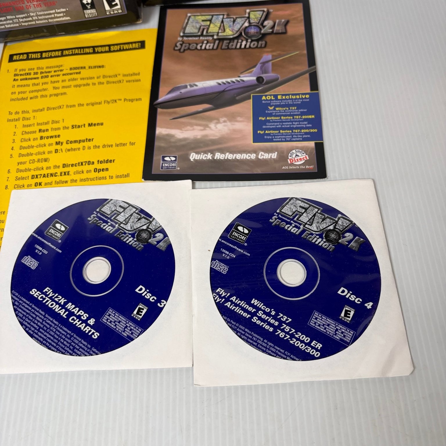 Fly 2K Special Edition Big Box PC Video Game Flight Simulator Complete