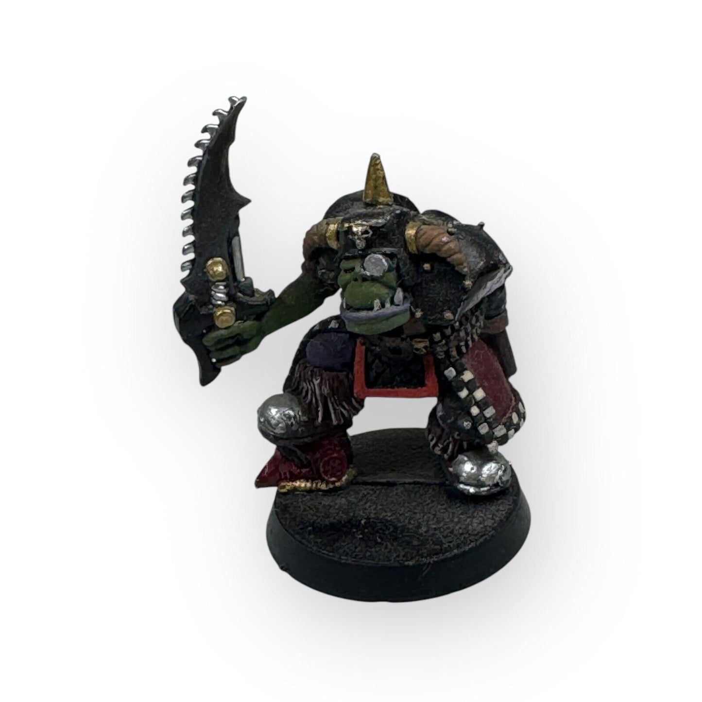 Warhammer 40K Rogue Trader Ork Weirdboy Freebooter Painted One Arm Saw Blade