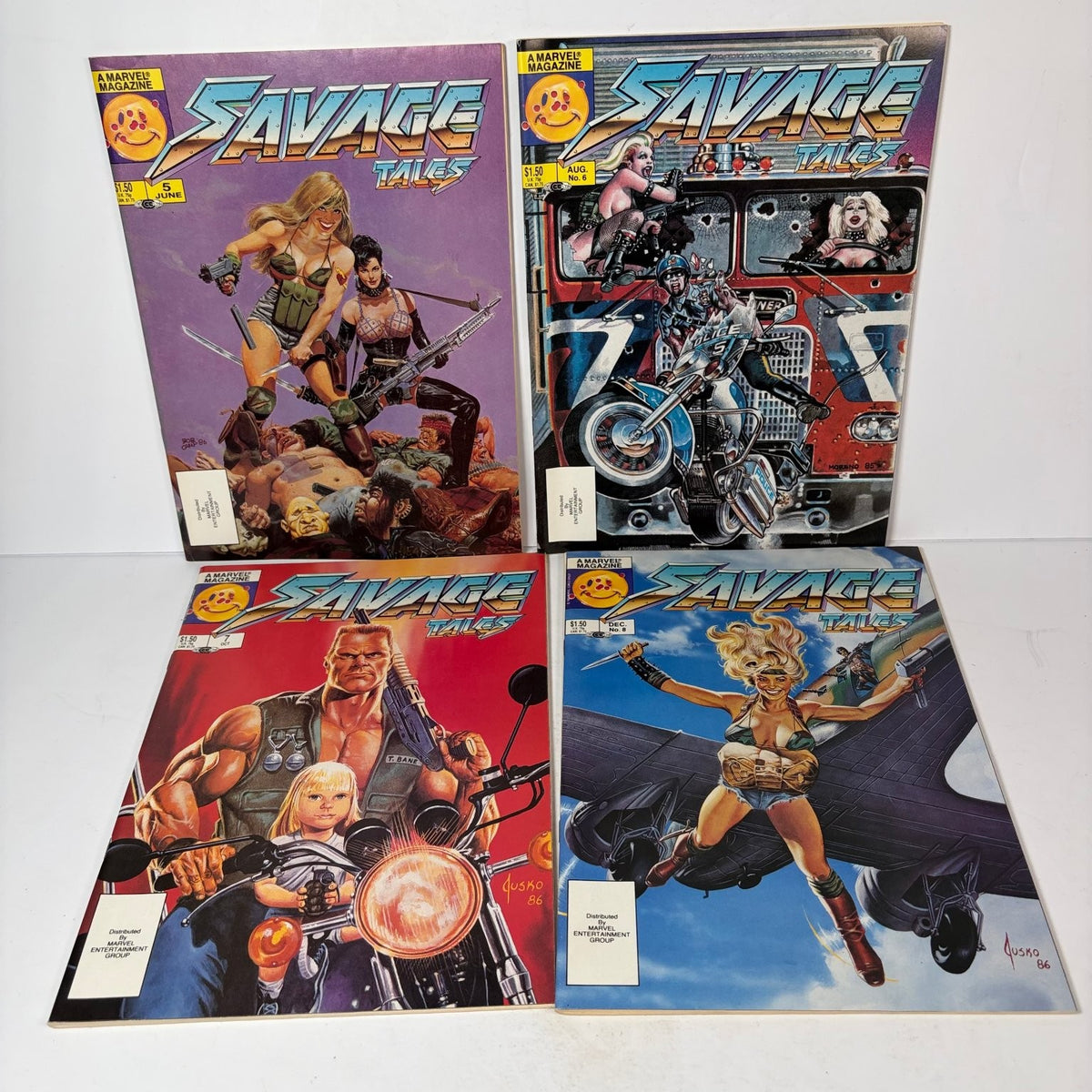 Savage Tales Magazine Lot Vol 2 #1-8 Marvel Comics 1985-1986 Joe Jusko
