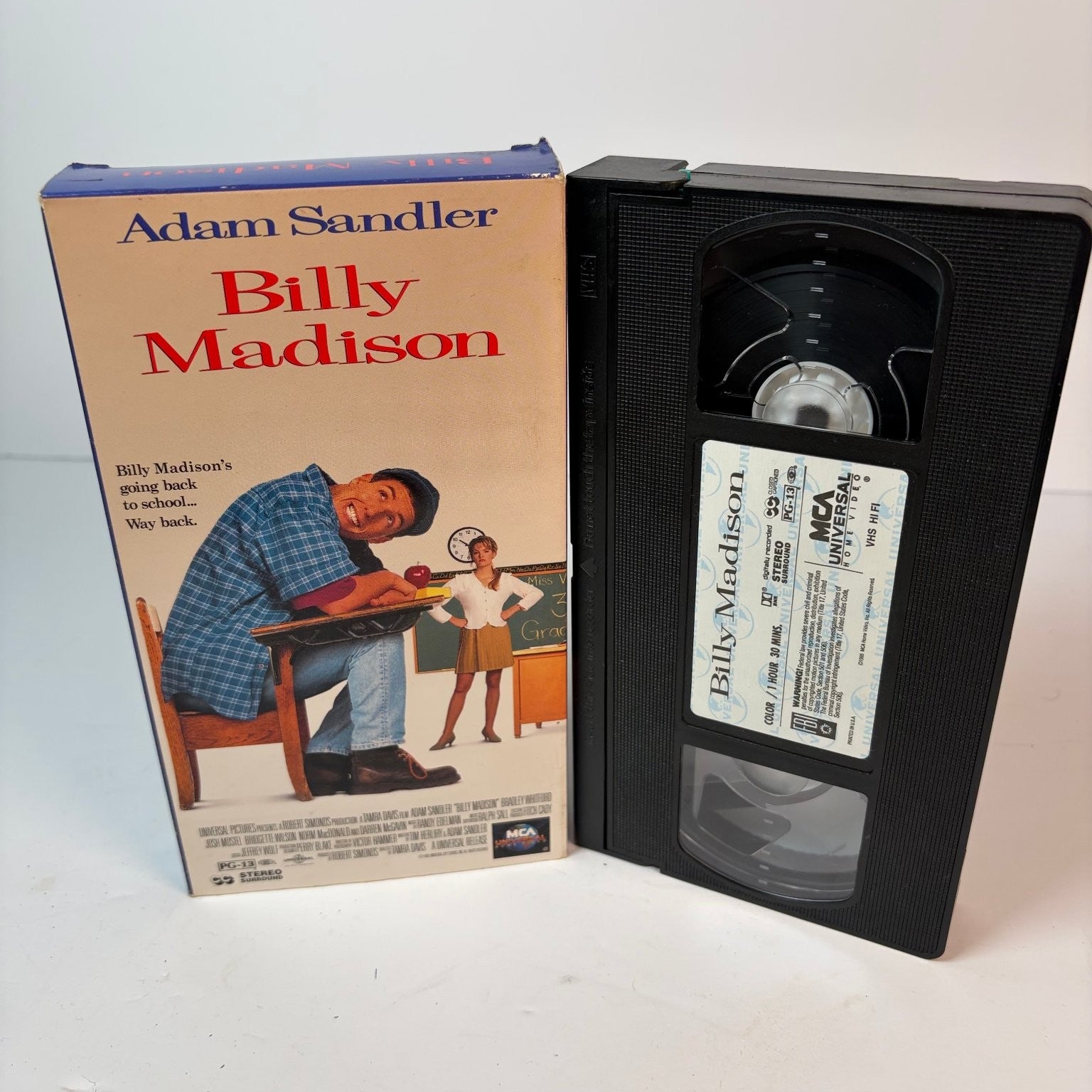 Billy Madison VHS 1995 Comedy Adam Sandler Original Release MCA Universal