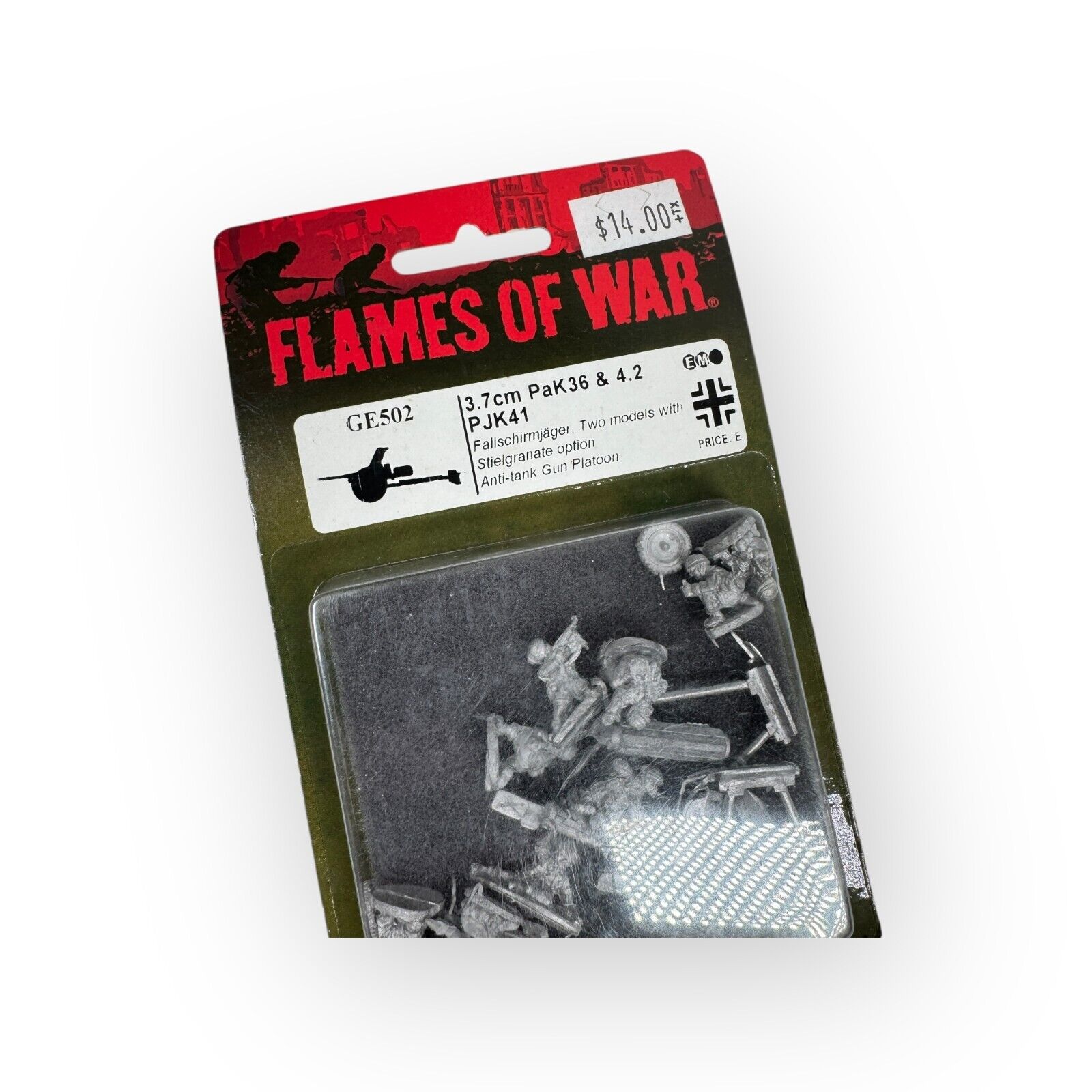 Battlefront Miniatures Flames of War German Fallschirmjager 3.7cm PaK36 GE502