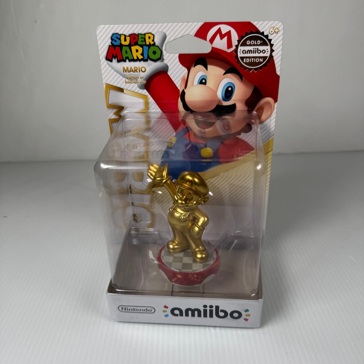Nintendo Super Mario Gold Edition Mario Amiibo Figure Compatible with Switch Wii