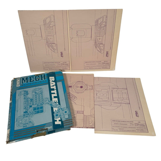 Vintage 1991 BATTLETECH - OMNI MECH BLUEPRINTS - 1661 - FASA CORP