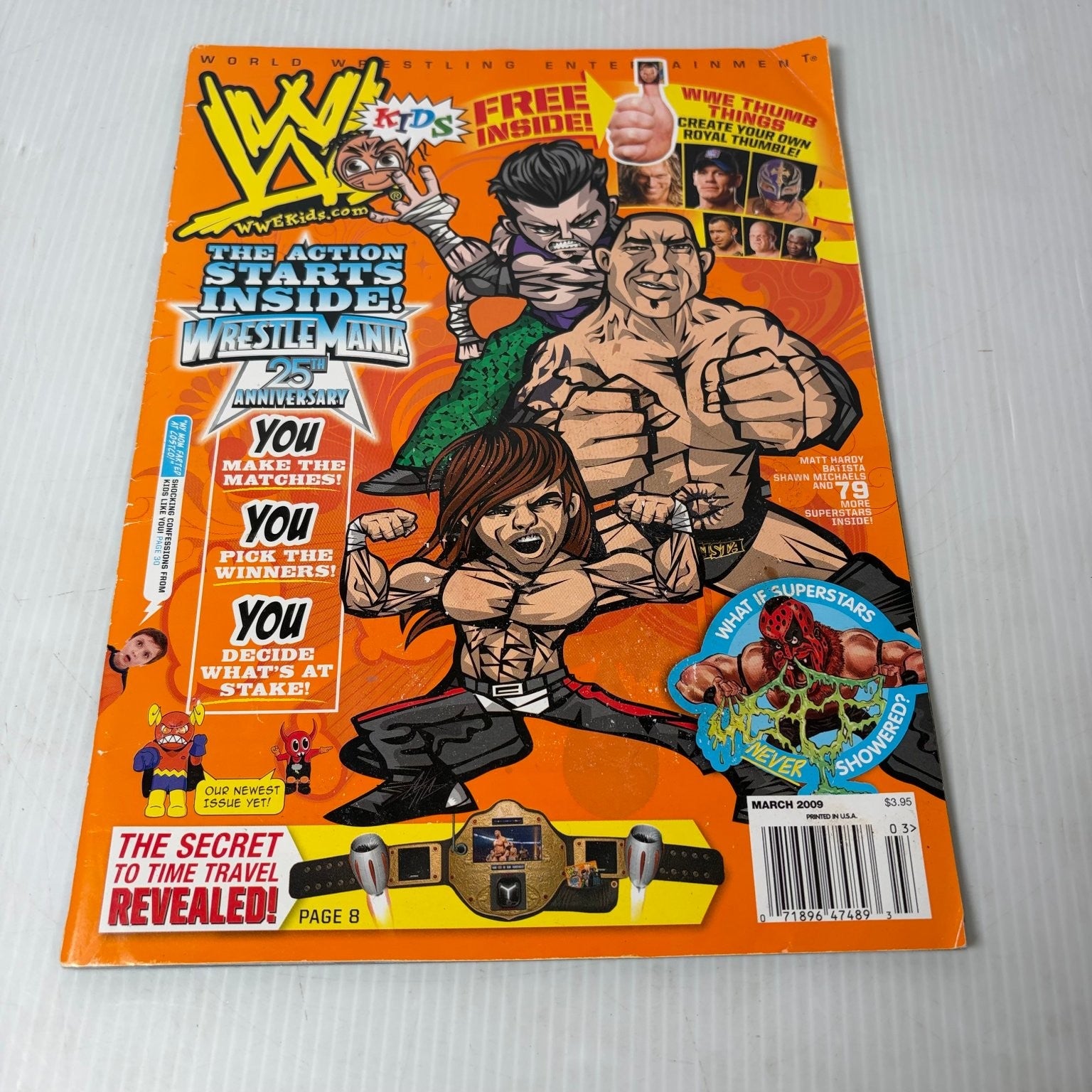 WWE Kids Magazine March 2009 Wrestlemania 25 Anniversary Wrestling