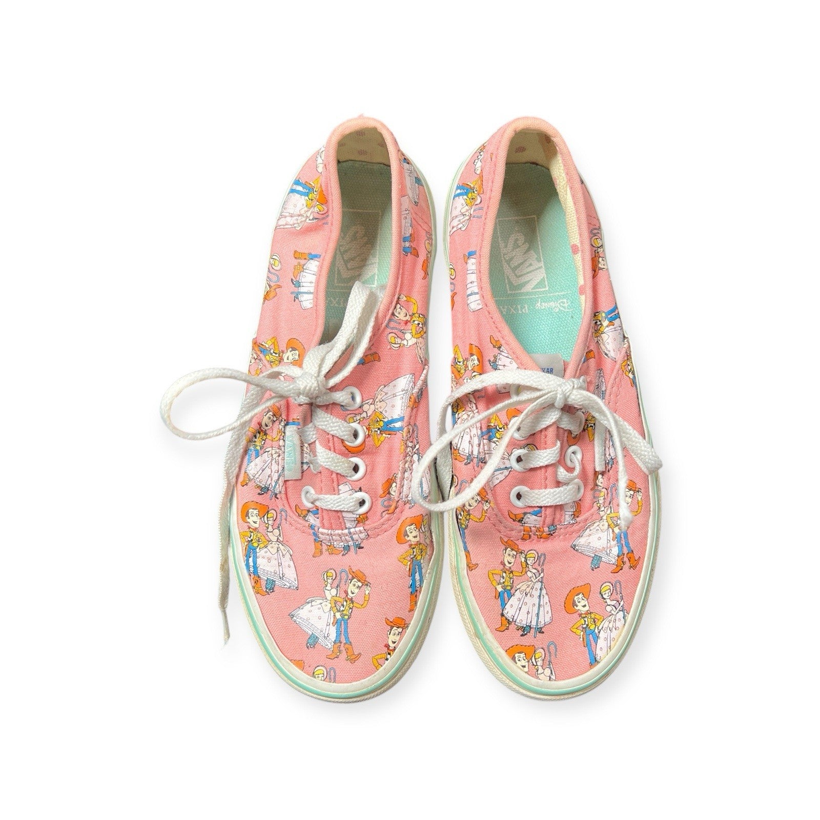 Vans Disney Pixar Toy Story Bo Peep Andy Shoes Kids Size 3 Pink (EUR 34)