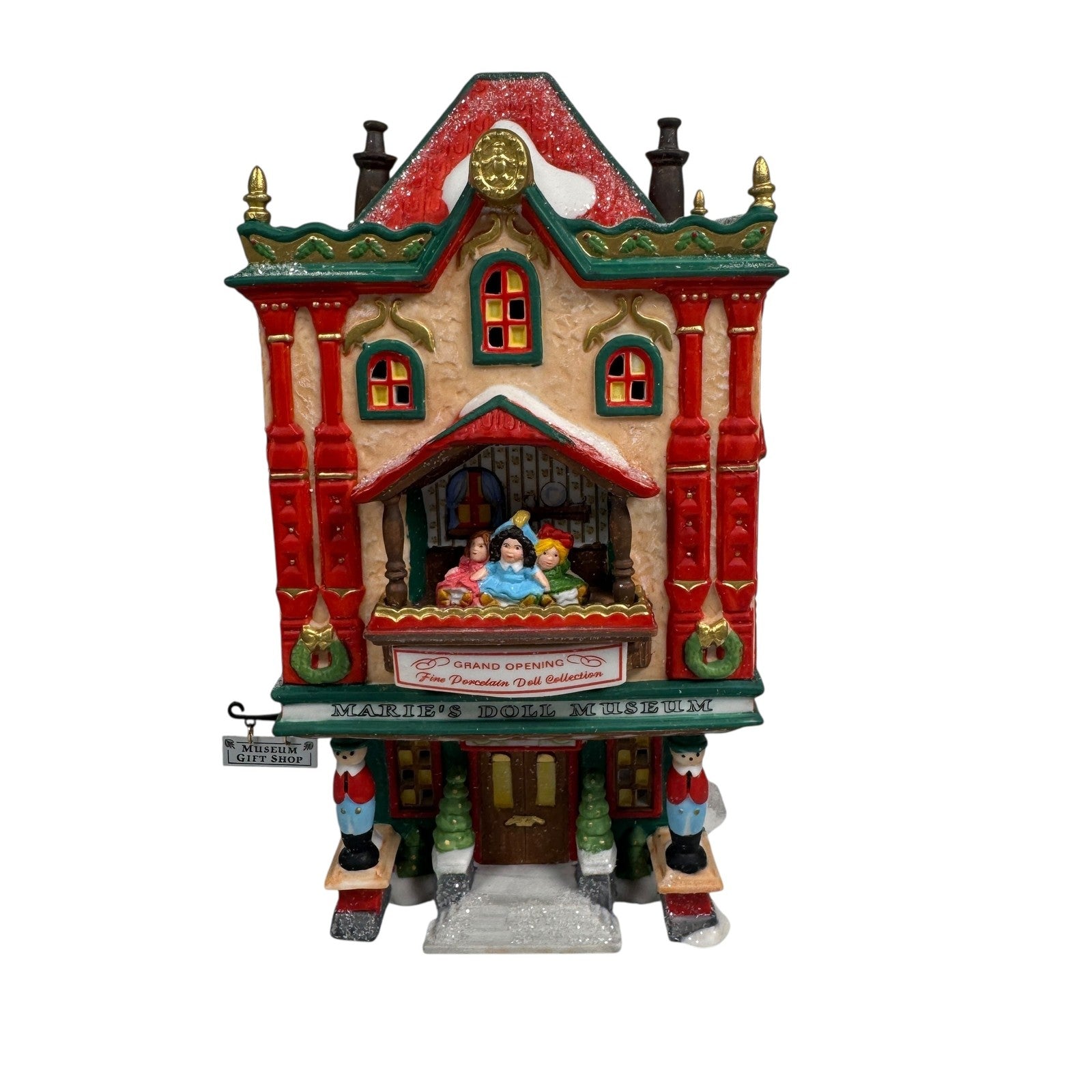 Department 56 North Pole Marie's Doll Museum Lighted House Christmas Decor Boxed