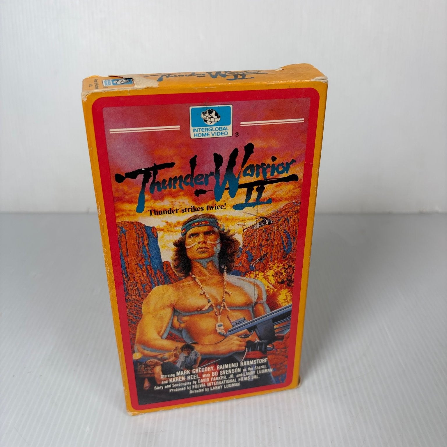 Thunder Warrior II VHS 1987 Action Interglobal Home Video Bottom Flap