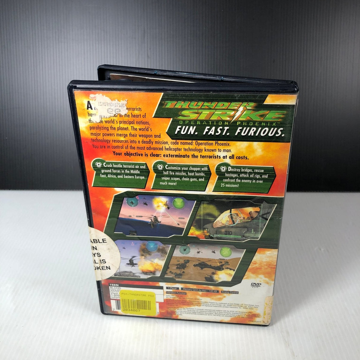Thunderstrike Operation Phoenix PlayStation 2 Video Game Complete CIB