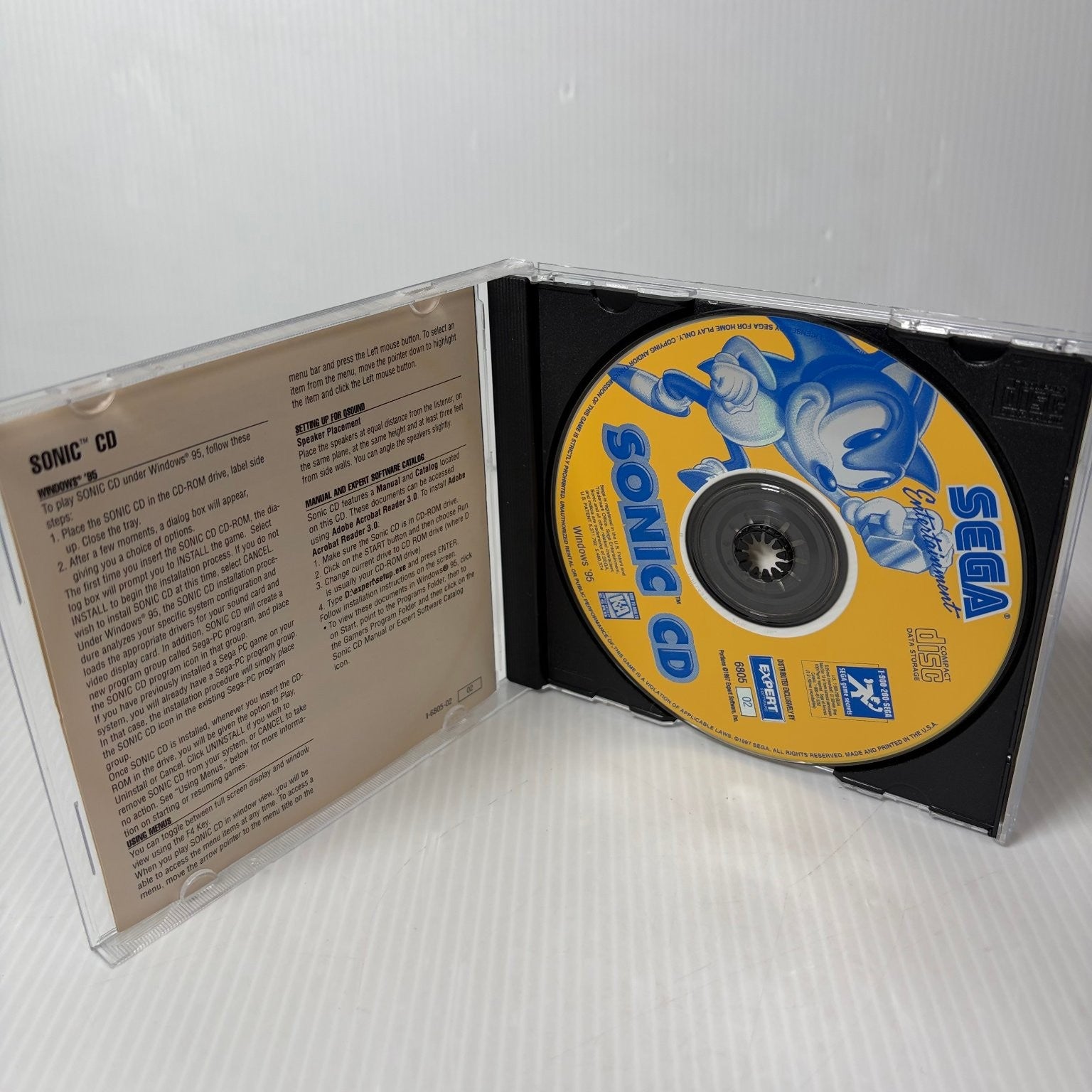 Sonic CD Sega PC Collection PC Video Game Windows 95 Retro Gaming