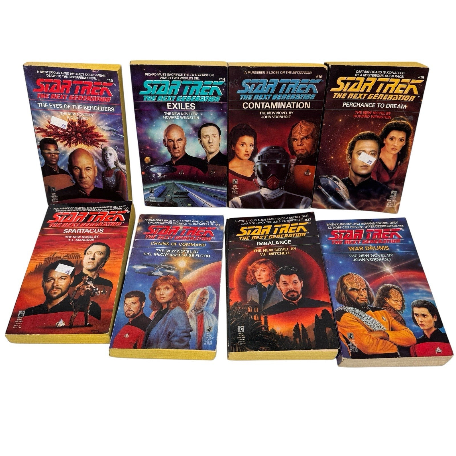 Star Trek The Next Generation Lot Of 33 Paperback Books