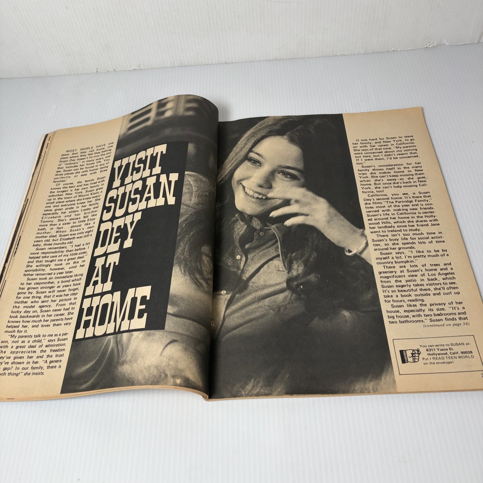 Teen World Magazine April 1971 David Cassidy Osmonds Susan Dey Bobby Sherman