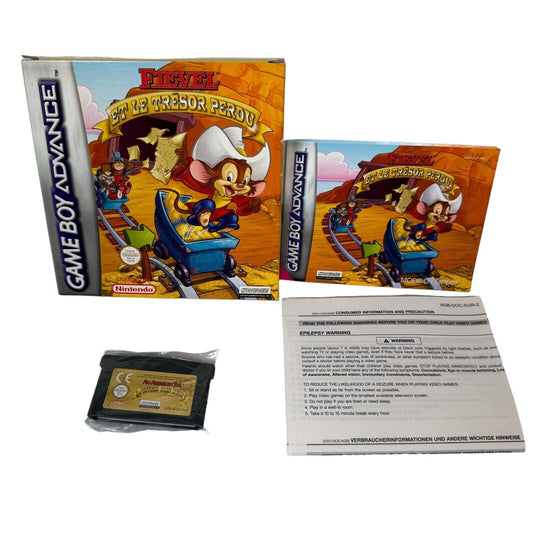 An American Tail Fievel's Gold Rush Game Boy Advance French Version Complete CIB