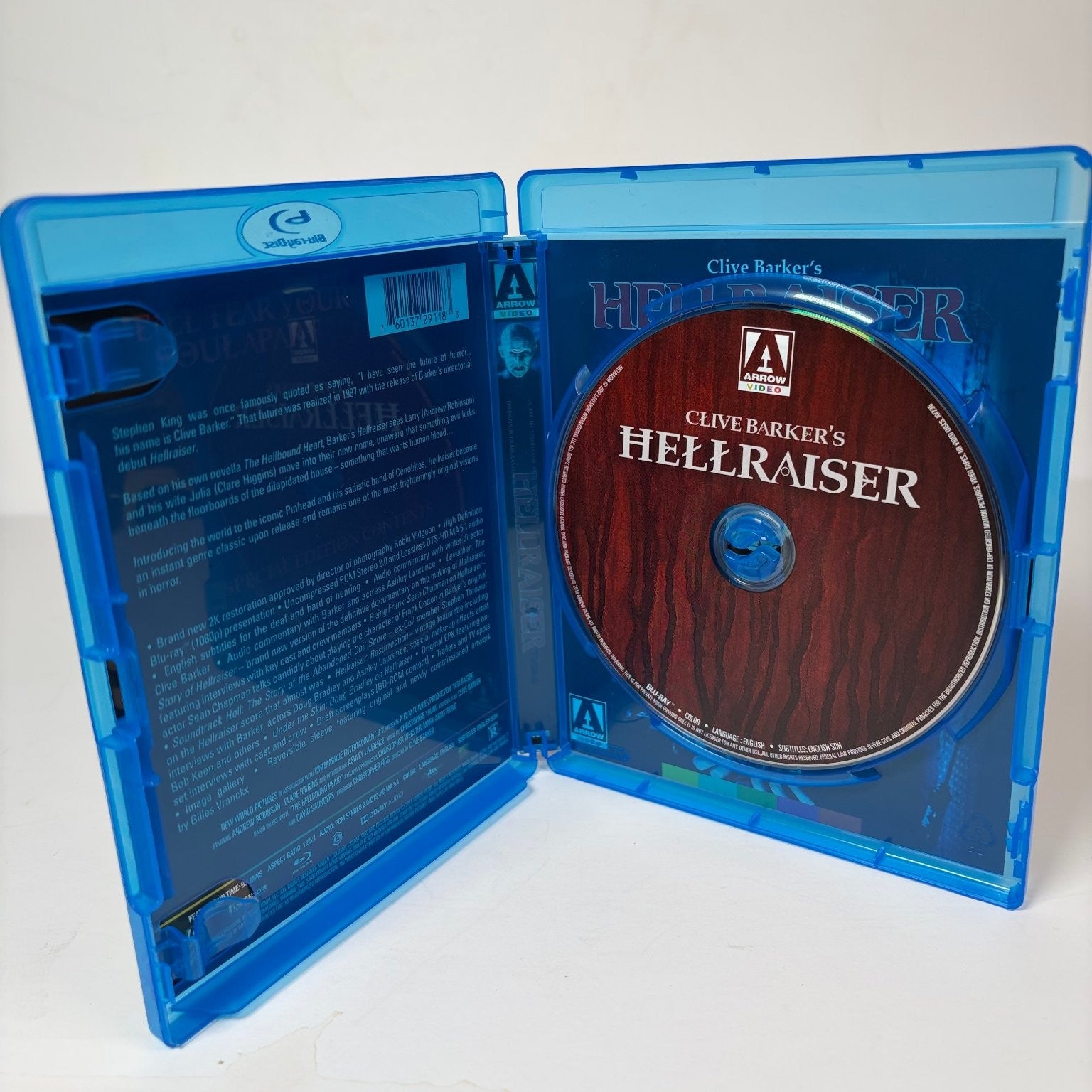 Clive Barker's HELLRAISER Blu-ray 1987 Special Edition Arrow Video Horror Film