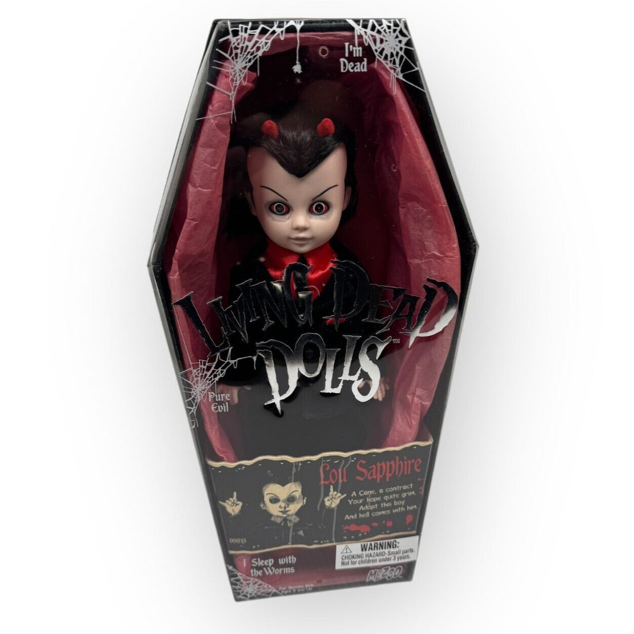 Lou Sapphire Living Dead Dolls Series 2 Doll 2002 Mezco Devil New in Open Box