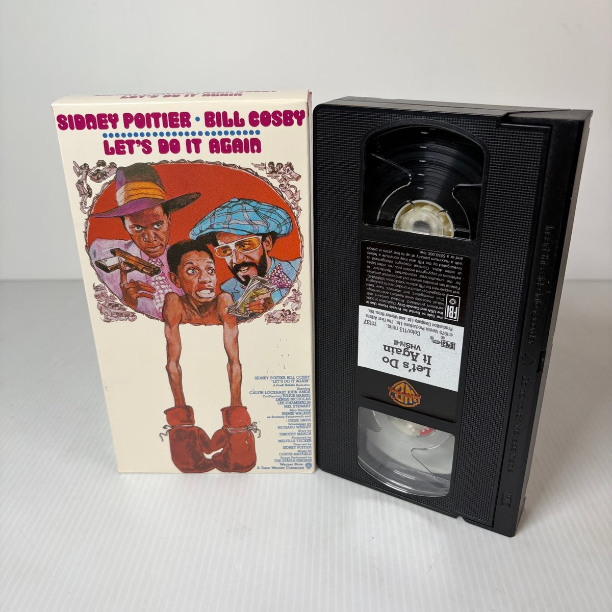 Let's Do It Again VHS 1975 Comedy Sidney Poitier Bill Cosby Warner Home Video