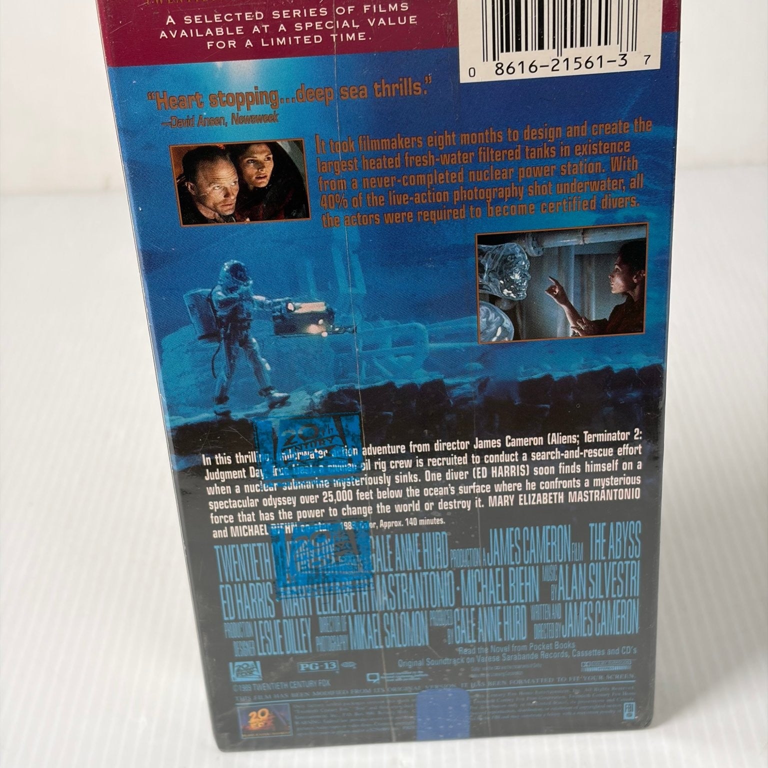 The Abyss VHS 1989 Sci-Fi Thriller Twentieth Century Fox Sealed