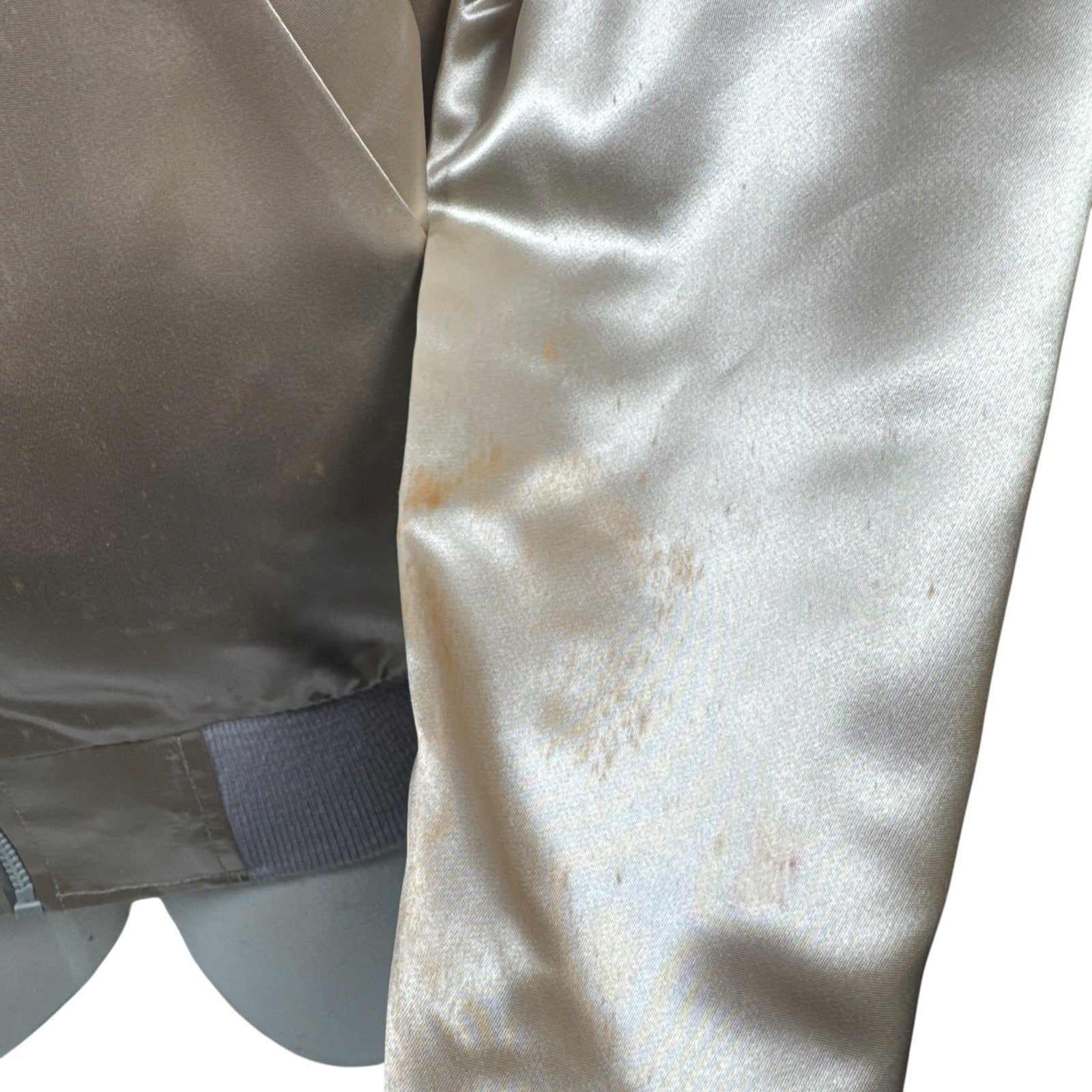 Vintage 1980s Caesars Atlantic City Embroidered Gold Bomber Jacket Mens Large