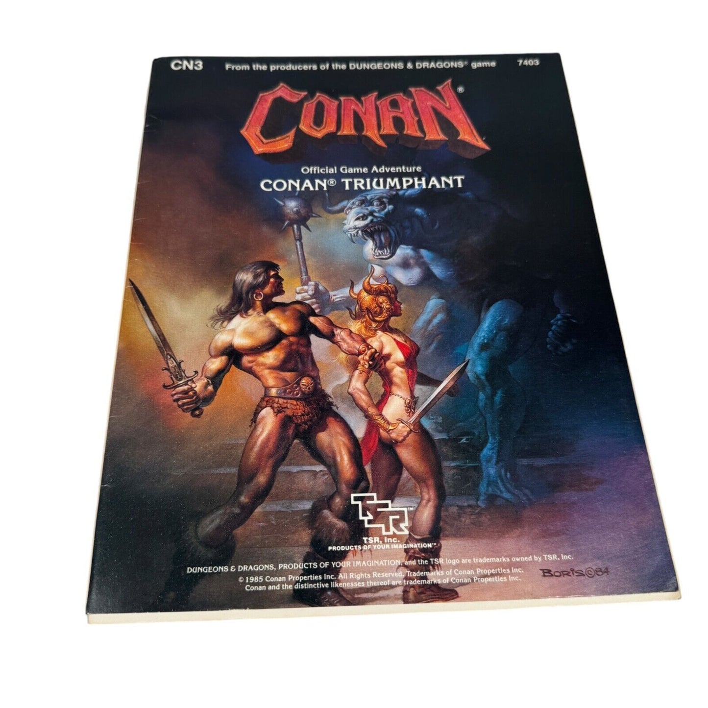 Conan Triumphant Official RPG Game Adventure Module CN3 TSR 7403 1985 OOP VG