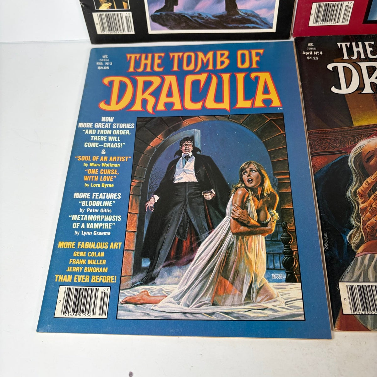 The Tomb of Dracula Magazine Lot of 4 Issues #1-4 Horror Vampire Comics