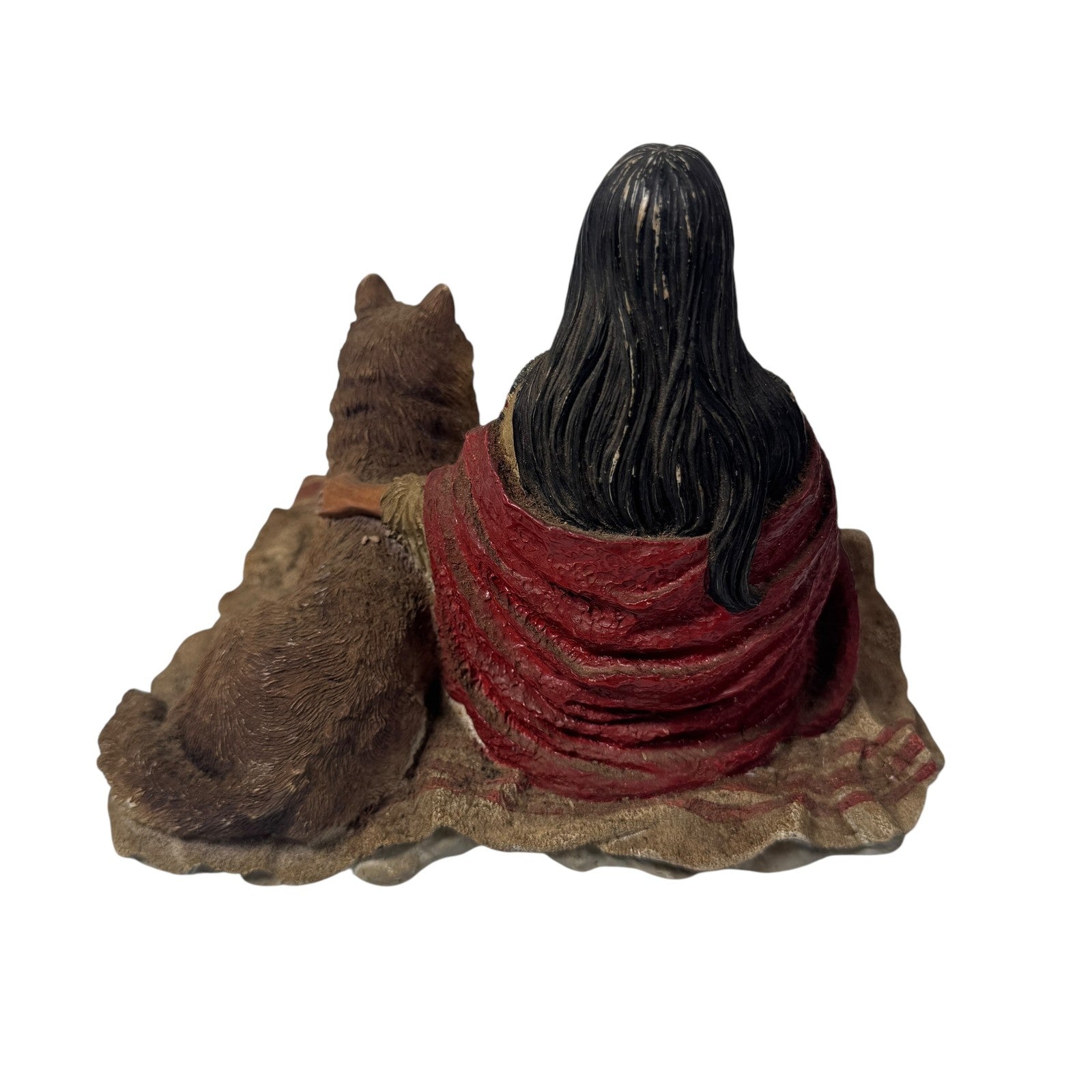 Vintage 1994 Hamilton Collection Snow Princess Sculpture Princesses Plains Wolf