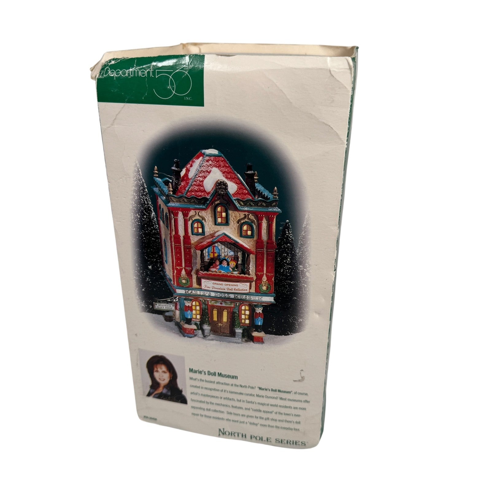 Department 56 North Pole Marie's Doll Museum Lighted House Christmas Decor Boxed