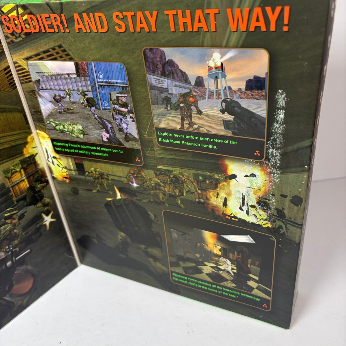 Half-Life Opposing Force PC CD-ROM Big Box Expansion Pack Sierra 1999 Complete