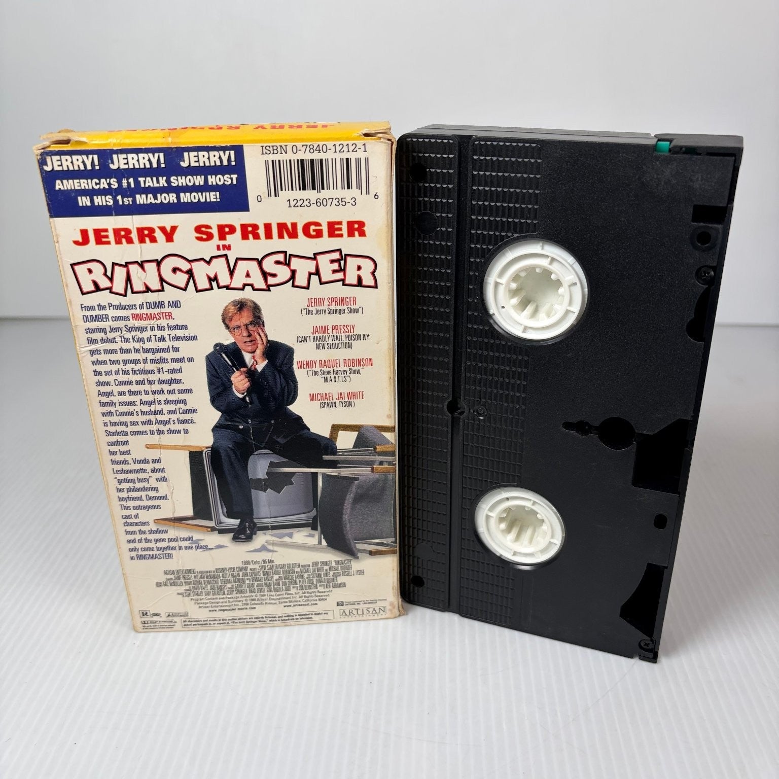 Ringmaster VHS 1998 Comedy Jerry Springer Jaime Pressly Artisan Entertainment
