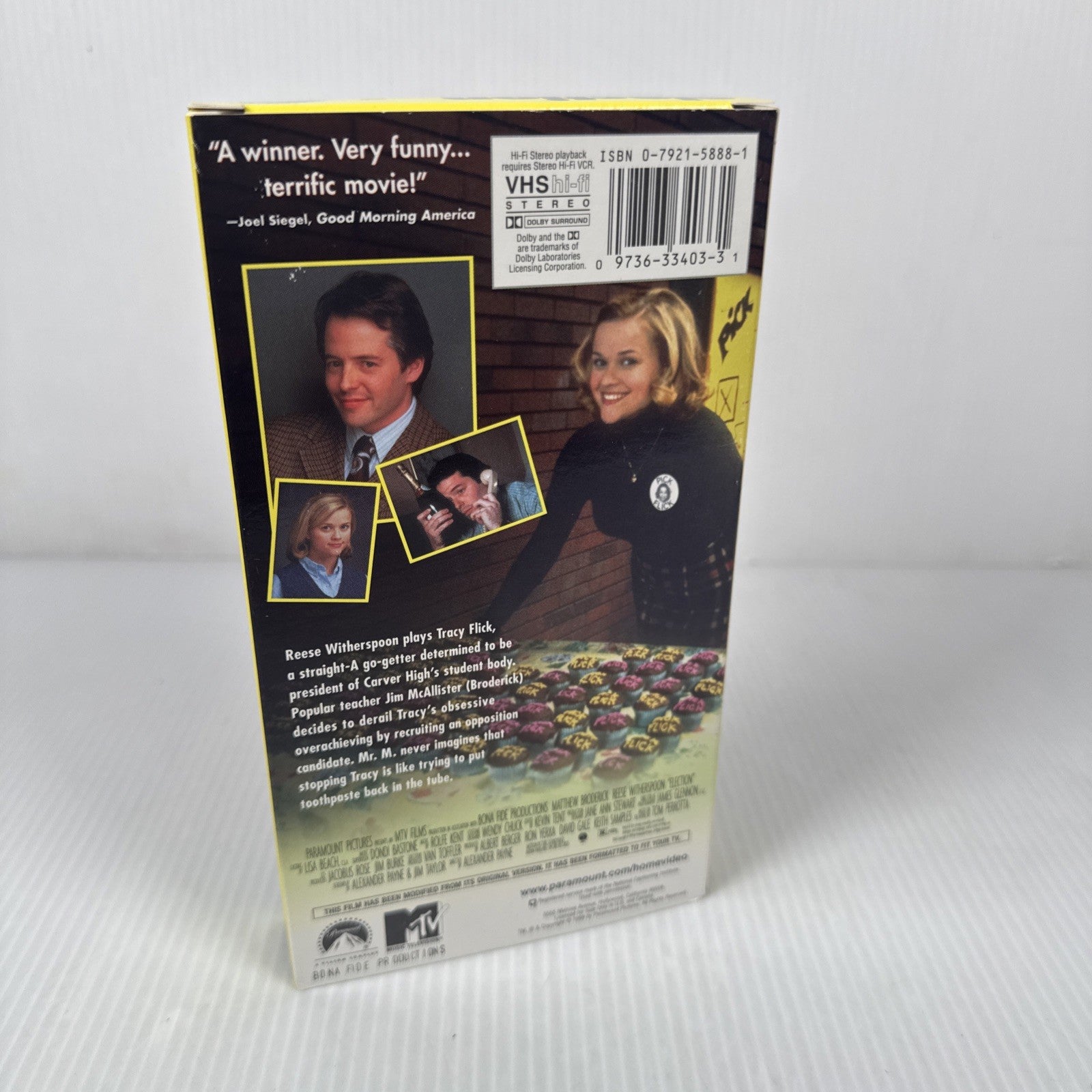 Election (VHS, 1999) Reese Witherspoon Matthew Broderick