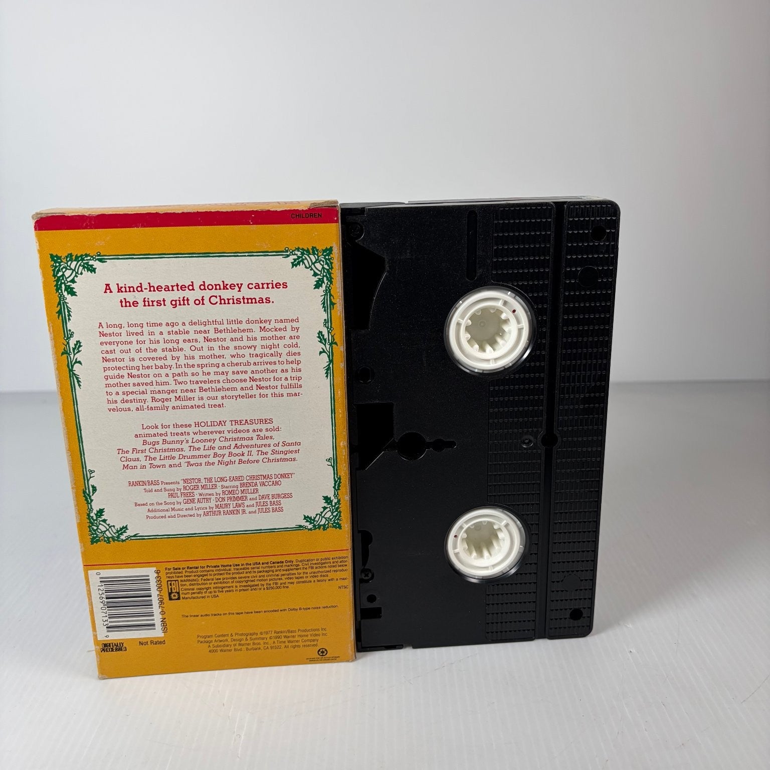 Nestor The Long-Eared Christmas Donkey VHS 1977 Rankin Bass Warner Home Video