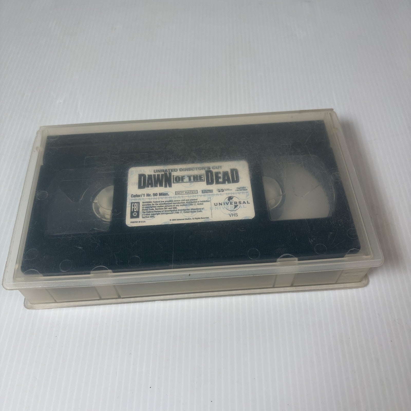 Dawn of the Dead (2004) Unrated Director's Cut VHS Tape Horror Zombie Universal