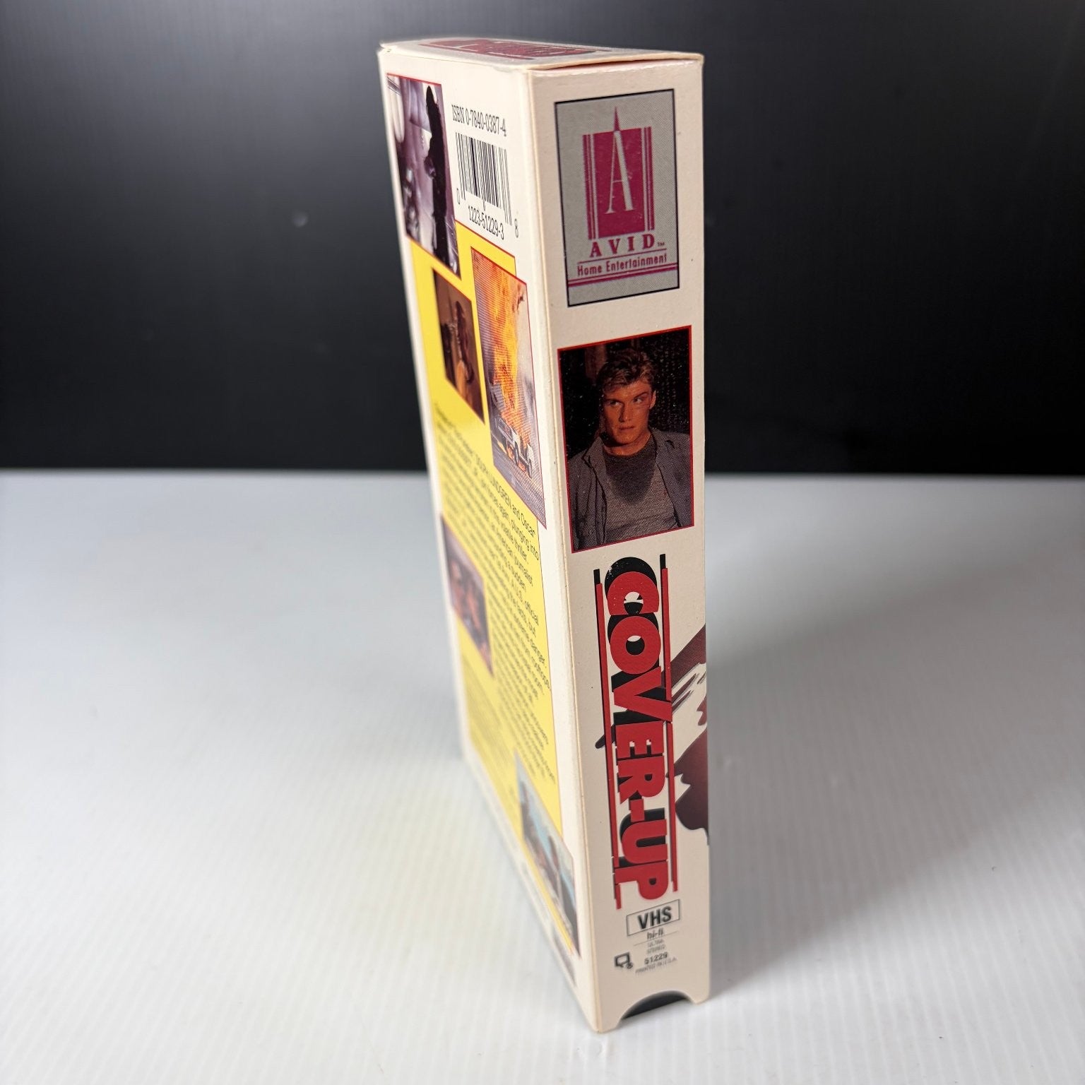 Cover-Up VHS 1991 Action Thriller Dolph Lundgren Avid Home Entertainment