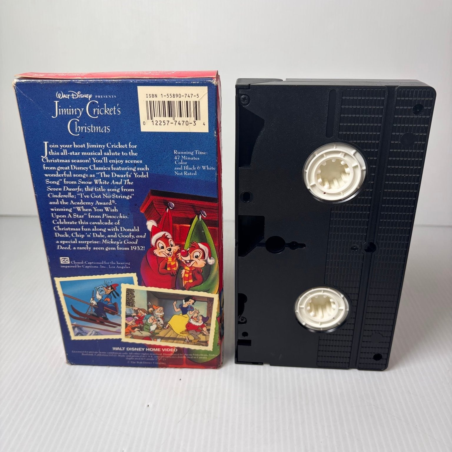 Jiminy Cricket's Christmas VHS 1993 Holiday Animation Disney Classic
