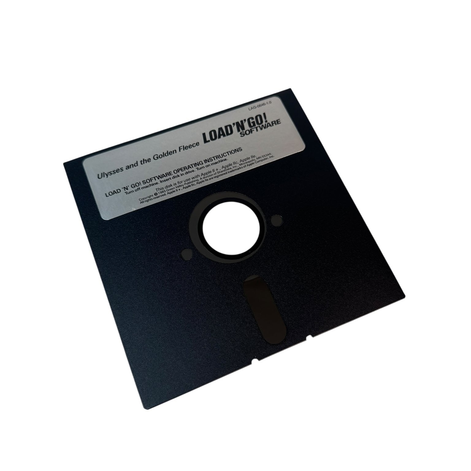 Vintage Ulysses and the Golden Fleece Apple II Retro Adventure Game 5.25" Floppy