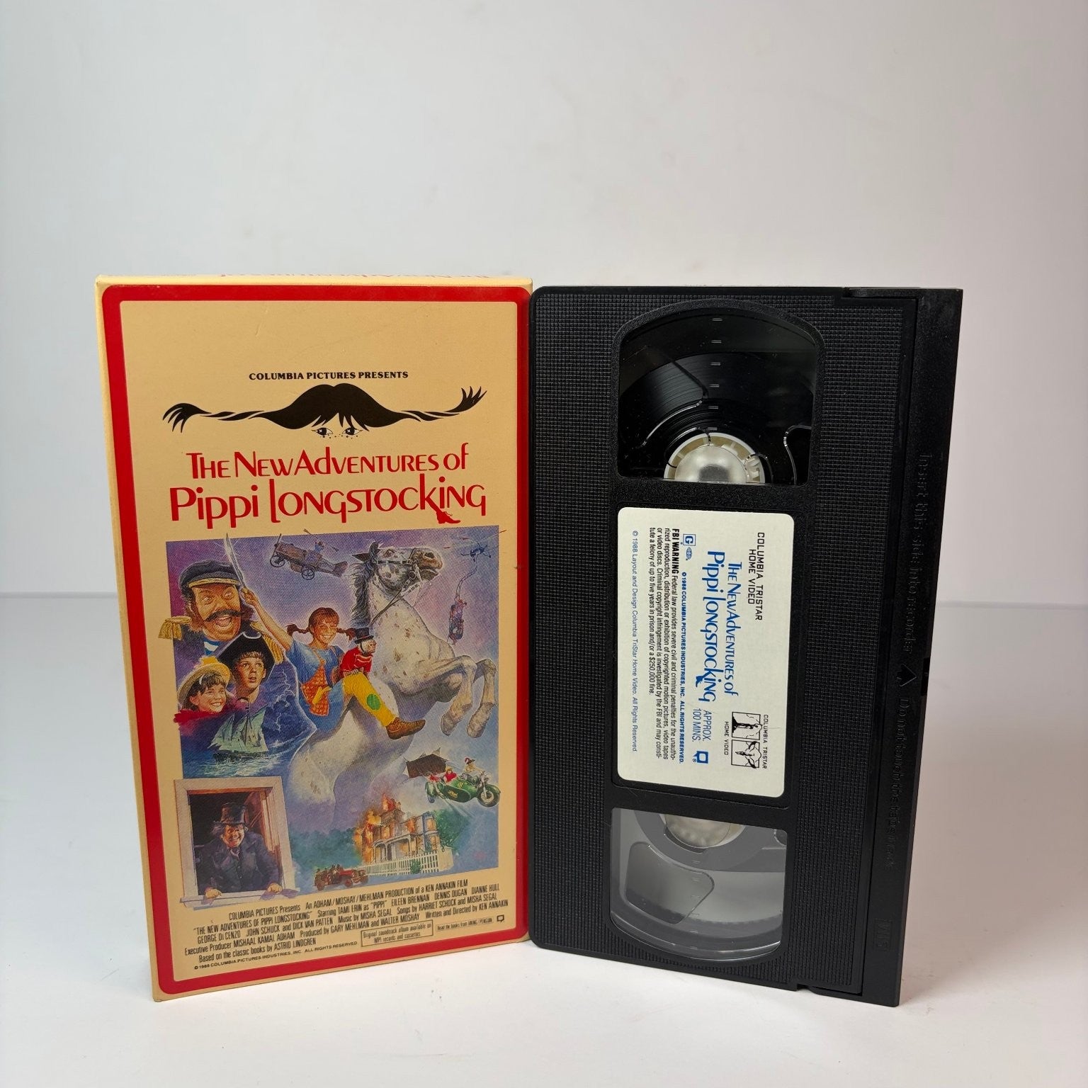 The New Adventures of Pippi Longstocking VHS 1988 Family Adventure Columbia